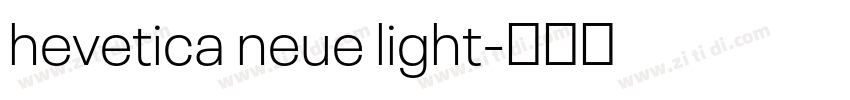 hevetica neue light字体转换